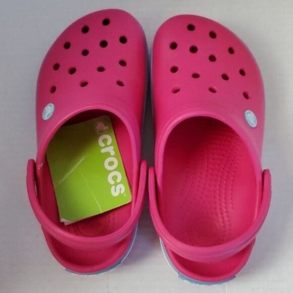 CROCS Candy Pink Bluebell Shoes Women's WOMAN'S 6 Relaxed Fit NWT - Picture 5 of 16